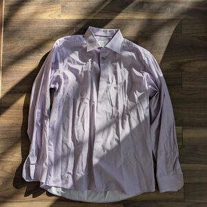 Eton Lavender Checkered Dress Shirt